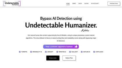 Undetectable AI Humanizer